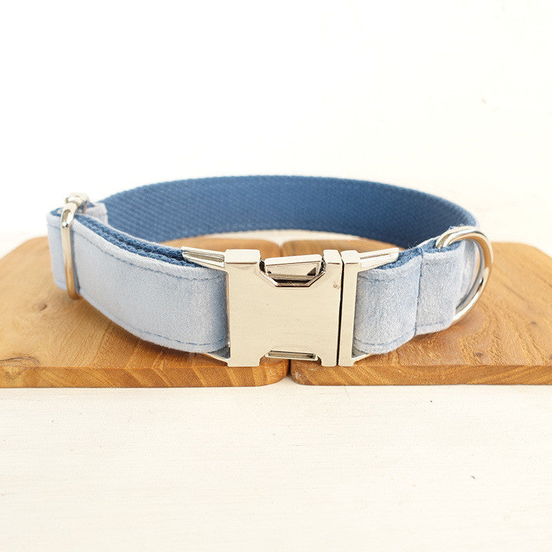 Thick pet collar with leash